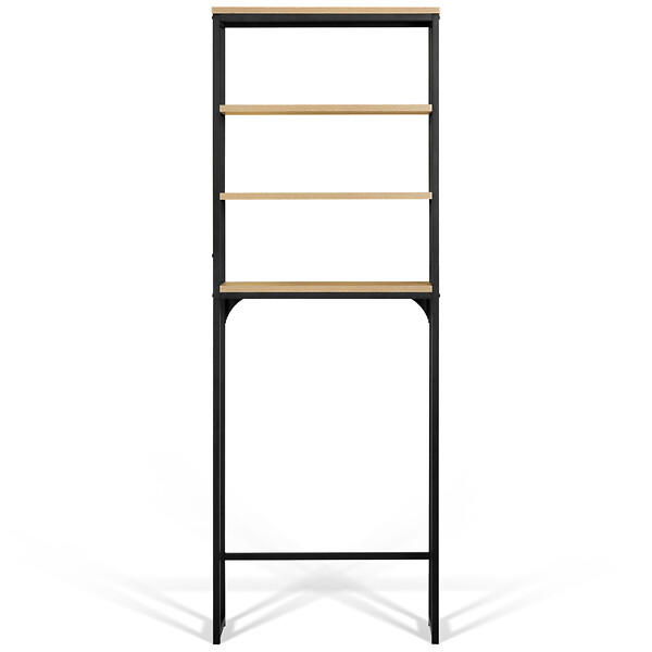 ID MARKET - Meuble étagère dessus WC 4 étagères DETROIT design industriel - large
