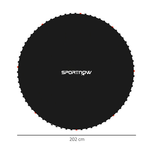 SPORTNOW - Tapis de rechange trampoline Ø 2,4 m ressorts 14 cm outil 42 crochets en V inclus - large