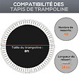 SPORTNOW - Tapis de rechange trampoline Ø 2,4 m ressorts 14 cm outil 42 crochets en V inclus - vignette