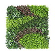 NORTENE - Panneau décoratif feuillage synthétique et motif zigzag COSTA - 1x1m - Vert - vignette