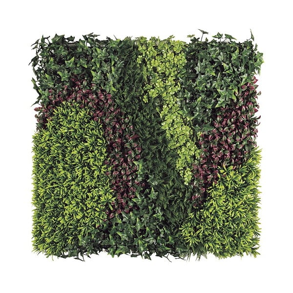 NORTENE - Panneau décoratif feuillage synthétique et motif zigzag COSTA - 1x1m - Vert - large