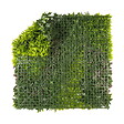 NORTENE - Panneau décoratif feuillage synthétique et motif zigzag COSTA - 1x1m - Vert - vignette