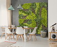 NORTENE - Panneau décoratif feuillage synthétique et motif zigzag COSTA - 1x1m - Vert - vignette