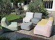 PROLOISIRS - Tabouret gonflable d'extérieur Balloon gris 71 x 34 x 71 cm - vignette