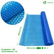 VOUNOT - Bache a bulle piscine 120 microns rectangulaire decoupable 800x400cm bleu - vignette