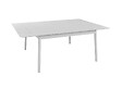 PROLOISIRS - Table Dublin en aluminium - blanc - 140/200 x 140 cm - vignette