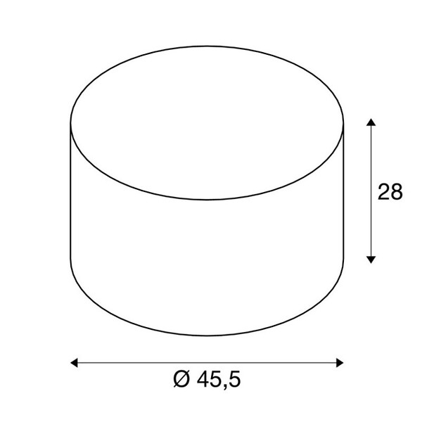 SLV - Abat-jour Rond Fenda Slv - Ø 455mm - H 280mm - Textile - Blanc - large