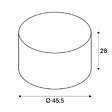 SLV - Abat-jour Rond Fenda Slv - Ø 455mm - H 280mm - Textile - Blanc - vignette