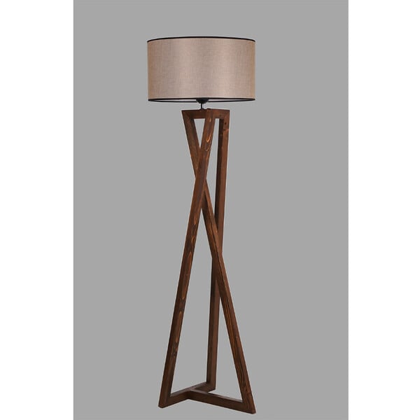 CONCEPT USINE - Lampadaire design bois et tissu CHLOE - large