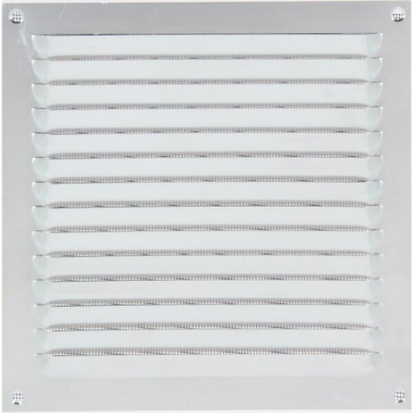 RENSON - Grille estampée 436 Renson 400 x 100 mm anodisé argent - large