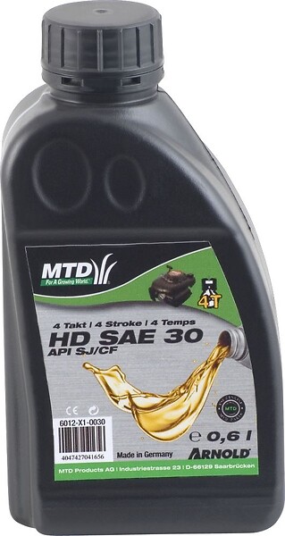 CENTRALE BRICO - Huile moteur monograde SAE 30 HD pour les moteurs 4 temps des petites machines - 0,6 l - large
