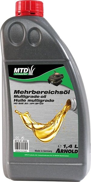 CENTRALE BRICO - Huile moteur multigrade SAE 10W-30 pour les moteurs 4 temps des petites machines - 1,4Â l - large