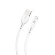 MUVIT - CABLE USB-A LIGHTNING 1,2M PLASTIQUE RECYCLE BLANC - vignette
