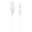 MUVIT - CABLE USB-A LIGHTNING 1,2M PLASTIQUE RECYCLE BLANC - vignette