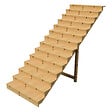 VINUOVO - BERLIN Escalier extérieur bois 14 marches H 241cm L-140cm fermé - vignette