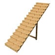 VINUOVO - BERLIN Escalier extérieur bois 15 marches H 258cm L-120cm fermé - vignette