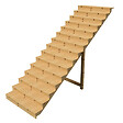 VINUOVO - BERLIN Escalier extérieur bois 15 marches H 258cm L-140cm fermé - vignette