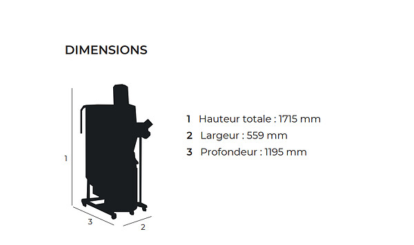 JET - JET - Système d'aspiration cyclonique 1100 W 230 V - JCDC-15-M Jet - large