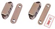 OUTILLAGE PROGRESS - Loqueteaux POLAIR à  encastrer force 4 dimensions 56x16mm acier nickelé - OUTILLAGE PROGRESS - LM5102 - vignette