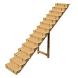 VINUOVO - BERLIN Escalier extérieur bois 15 marches H 258cm L-80cm fermé - vignette