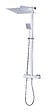 PERFECTLINE - Colonne de douche thermostatique - Laiton chromé - 30x30cm - vignette
