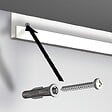 ARTITEQ - Cimaise Classic+ Rail 200 cm - 80kg - Cimaise Tableau Artiteq Gris , A l'unité - vignette