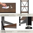 TECTAKE - Etagère bibliothèque MANCHESTER style industriel 47,5 x 34,5 x 151,5 cm Bois foncé industriel, rustique - vignette