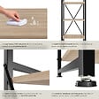 TECTAKE - Etagère bibliothèque MANCHESTER style industriel 47,5 x 34,5 x 151,5 cm Bois clair industriel, Chêne Sonoma - vignette