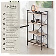 TECTAKE - Etagère bibliothèque LEEDS style industriel 67,5 x 31,5 x 121,5 cm Bois clair industriel, Chêne Sonoma - vignette