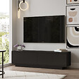 CONCEPT USINE - Meuble TV design noir 140cm MELI - vignette