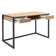 CONCEPT USINE - Bureau industriel bois et noir KOTOR $ - vignette