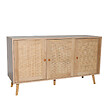 CONCEPT USINE - Buffet effet bois effet cannage 3 portes 120 cm CANGE $ - vignette