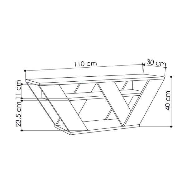 CONCEPT USINE - Meuble TV design en bois 110 cm NOLI - large