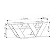 CONCEPT USINE - Meuble TV design en bois 110 cm NOLI - vignette