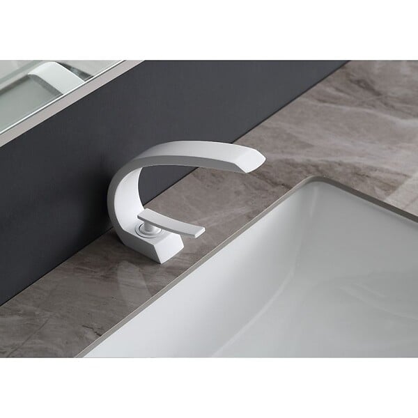 DISTRIBAIN - Robinet mitigeur COSMOS Blanc - large