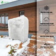 VOUNOT - Lot de 3 Housse Hivernage Plante avec Cordon et zipper Polypropylème 80g/m² 200x240cm blanc - vignette