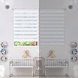 VOUNOT - Store enrouleur jour nuit double 90x150cm Blanc - vignette