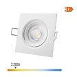 EDM - Downlight LED Encastré Carré - 5W - 3200K - Blanc - 9x9cm - EDM - vignette