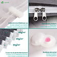 VOUNOT - Lot de 9 sac de rangement sous vide Non Tisse XXL gris - vignette