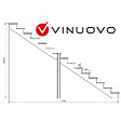 VINUOVO - BERLIN Escalier extérieur bois 15 marches H 258cm L-100cm - vignette
