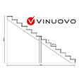 VINUOVO - BERLIN Escalier extérieur bois 14 marches H 241cm L-140cm fermé - vignette