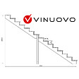 VINUOVO - BERLIN Escalier extérieur bois 15 marches H 258cm L-160cm fermé - vignette