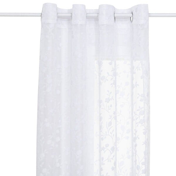 ATMOSPHERA - Voilage motif abstrait "Lazi" blanc 140x240cm - large
