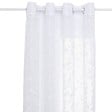 ATMOSPHERA - Voilage motif abstrait "Lazi" blanc 140x240cm - vignette