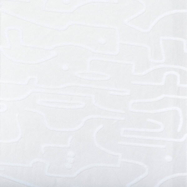 ATMOSPHERA - Voilage "Lazi" abstrait blanc 140x240cm - large