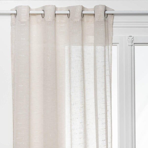 ATMOSPHERA - Voilage imprimé Fred beige 140x240cm - large