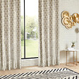 ATMOSPHERA - Rideau "Luna" jacquard velours lin 140x260cm - vignette