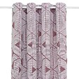 ATMOSPHERA - Rideau "Maloe" jacquard violet clair 140x260cm - vignette