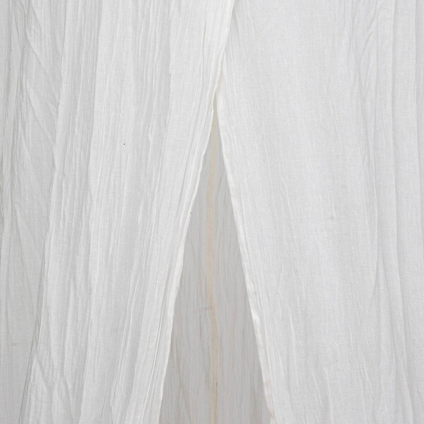 ATMOSPHERA - Ciel de lit "Lili" en gaze de coton H 250 cm blanc - large