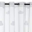 ATMOSPHERA - Voilage enfant "Nuage" 140x240cm blanc - vignette
